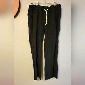 Like new Roxy drawstring wide leg linen pants